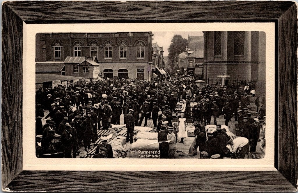 Purmerend - 9 antieke ansichtkaarten, Verzamelen, Ansichtkaarten | Nederland, Verzenden, Voor 1920, Gelopen, Noord-Holland