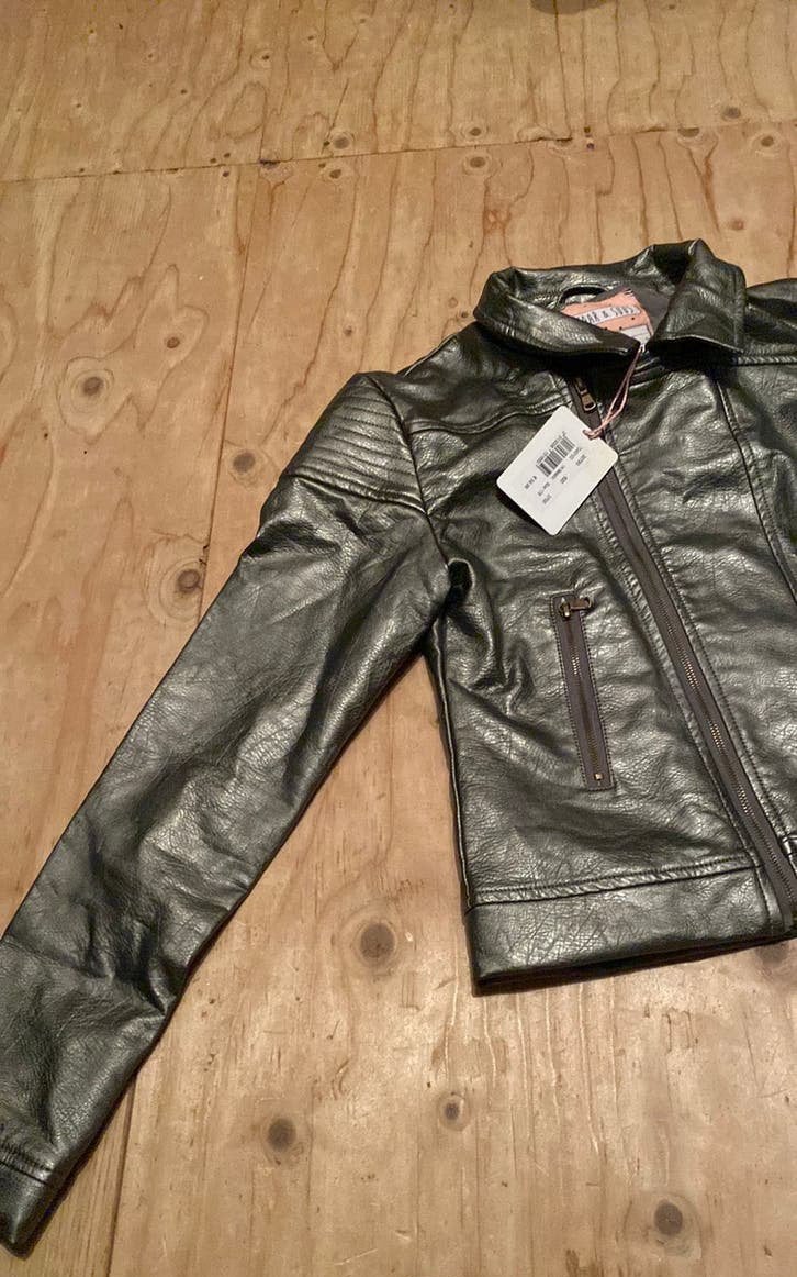Stoere nieuwe metallic jas voor kinderen 176- Saar & Suus, Ophalen of Verzenden, Nieuw, Saar en suus, Jongen of Meisje