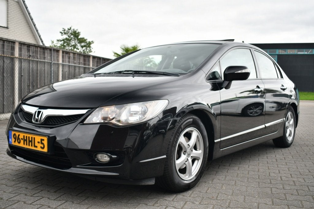 Honda Civic 1.3 Hybrid Comfort Nieuwe APK Schuifdak|Trekhaak, Auto's, Automaat, Gebruikt, Zwart, Origineel Nederlands