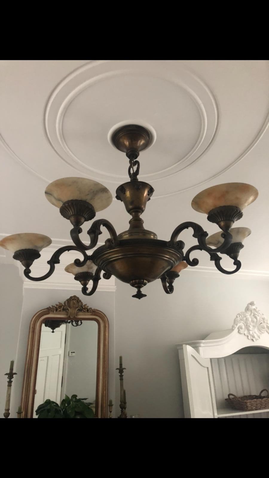 aparte antieke lamp!!!, Ophalen