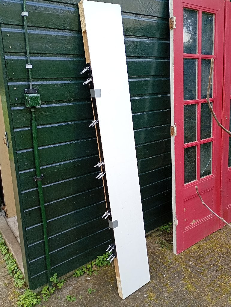 boekenplank wit een spiegelframe gratis, Ophalen, Gebruikt
