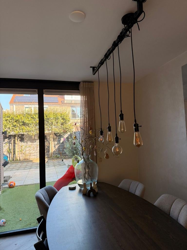 Hanglamp eettafel industrieel Edison, Ophalen, Zo goed als nieuw, Minder dan 50 cm