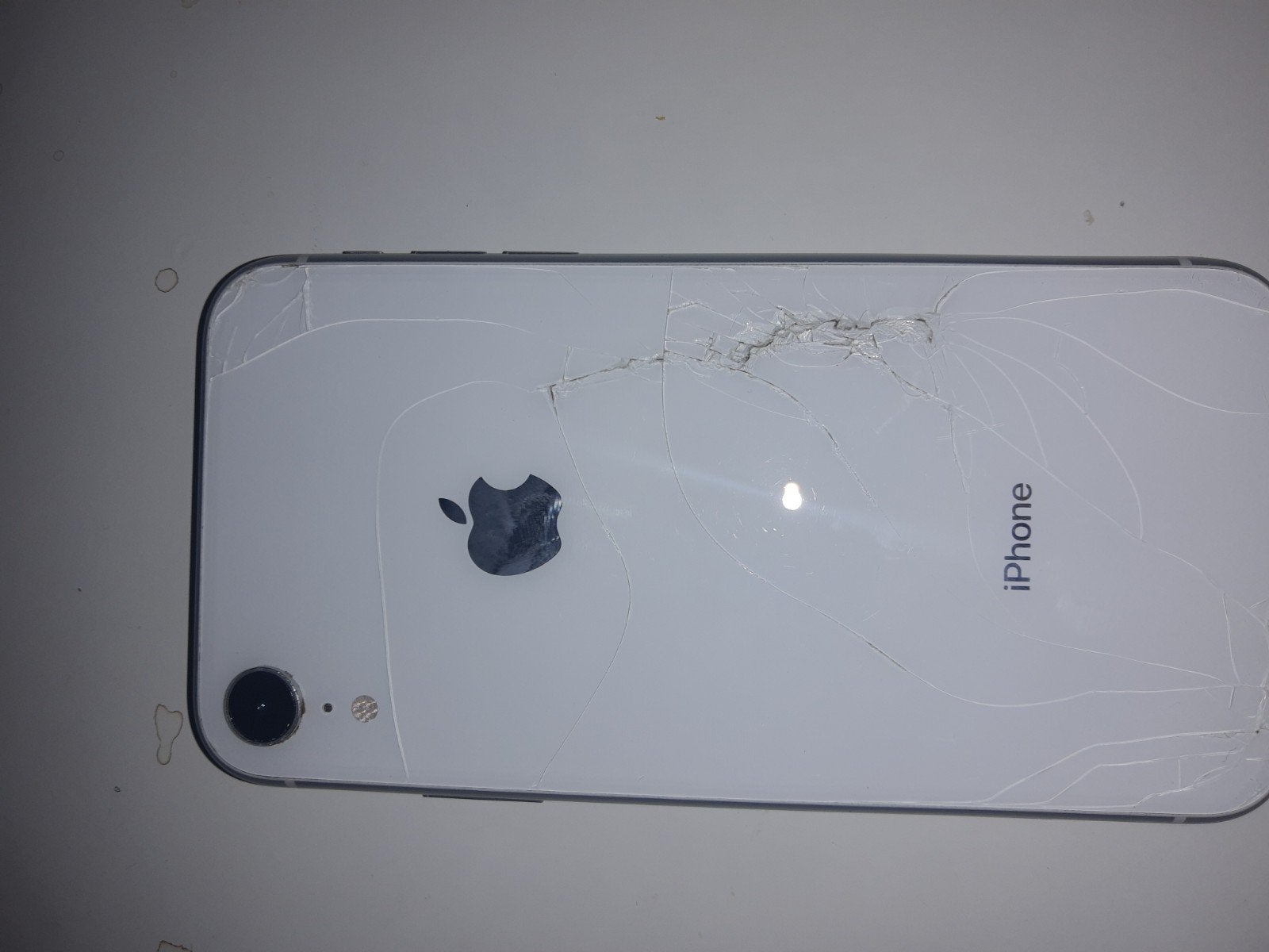 iPhone XR - Gebarsten achterkant en scherm, Ophalen, Wit, IPhone XR, 64 GB