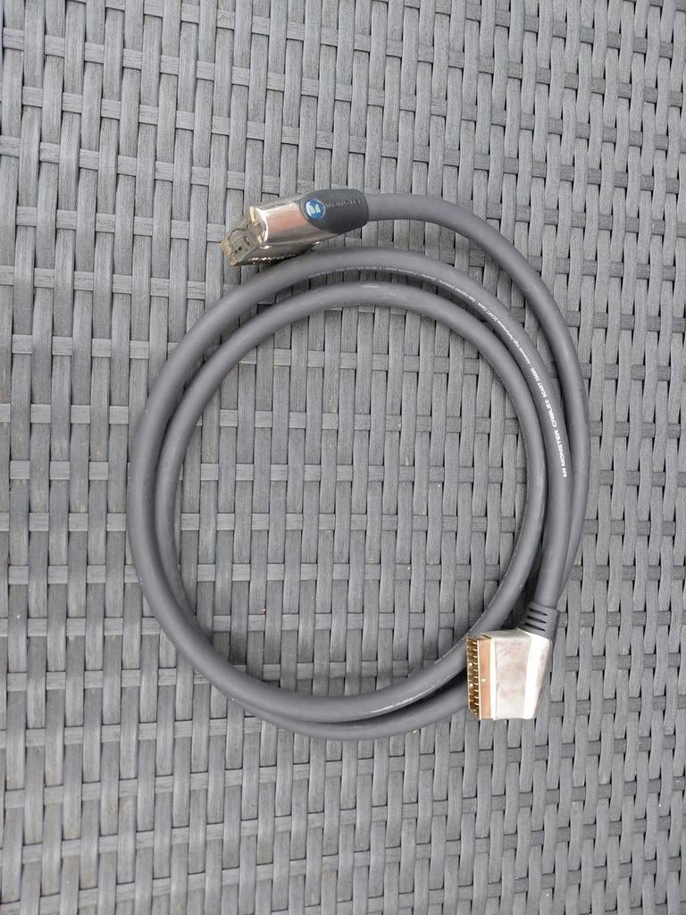 Monster Cable Scart naar HDMI Kabel - Hoge Kwaliteit, Ophalen of Verzenden, Gebruikt, Minder dan 2 meter, Scartkabel