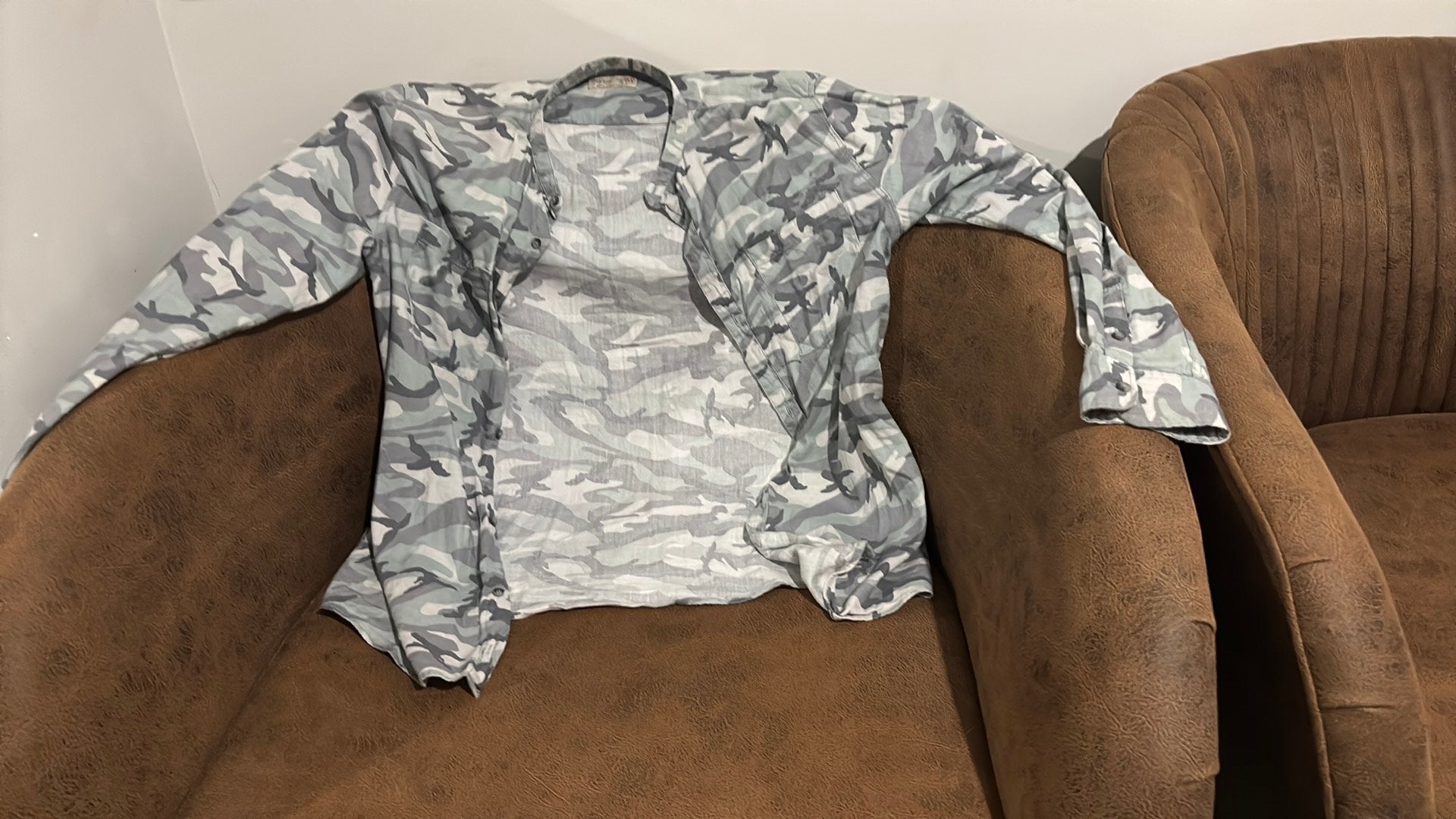Zara Boys Camouflage Overhemd - Maat 164 (13-14 jaar), Ophalen, Gedragen, Overige maten