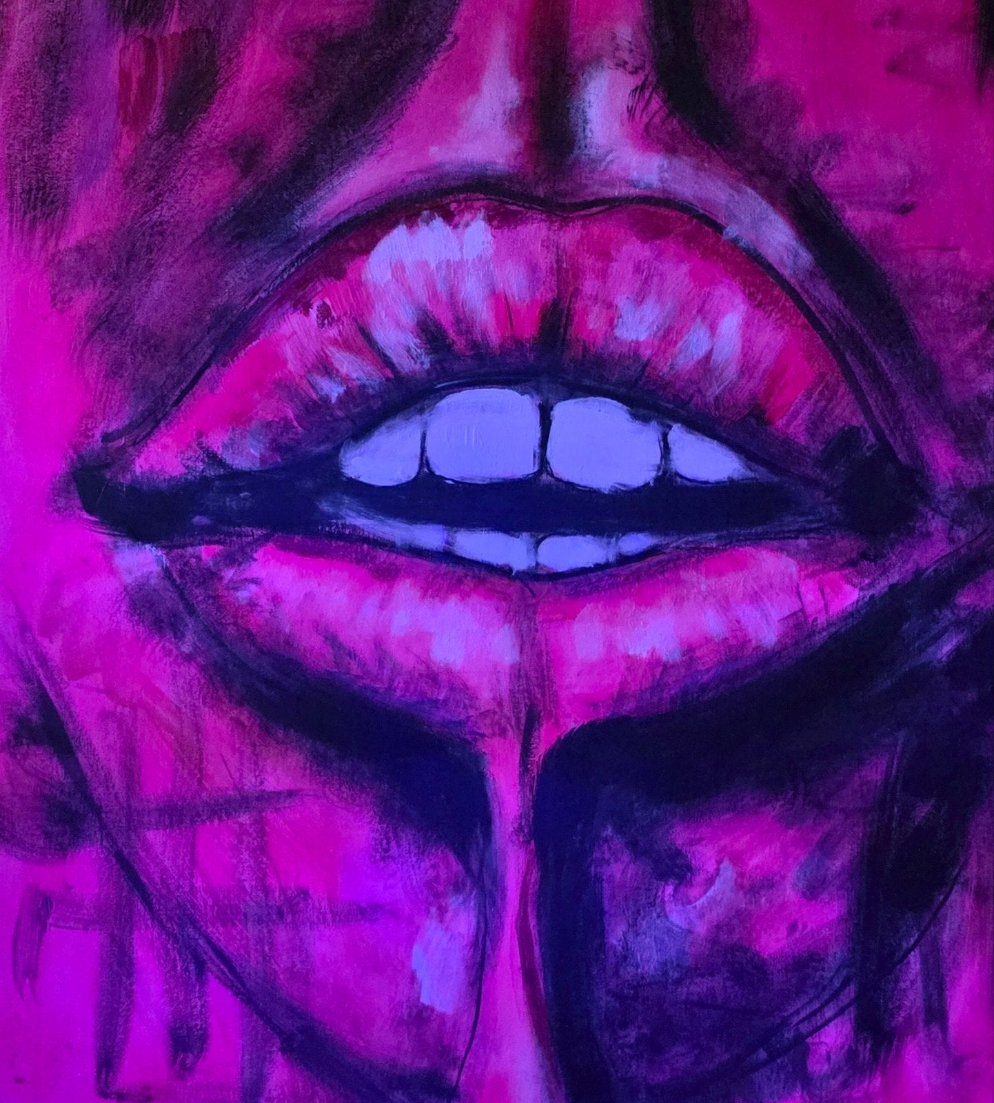 neon lips90x70 . 295eu, Ophalen of Verzenden