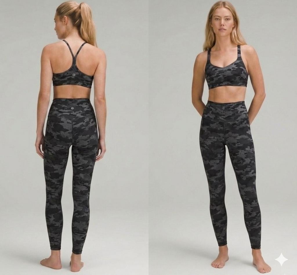 Lululemon Align High-Rise Pant 28" - Black Camo, Zwart, Nieuw, Ophalen of Verzenden, Yoga