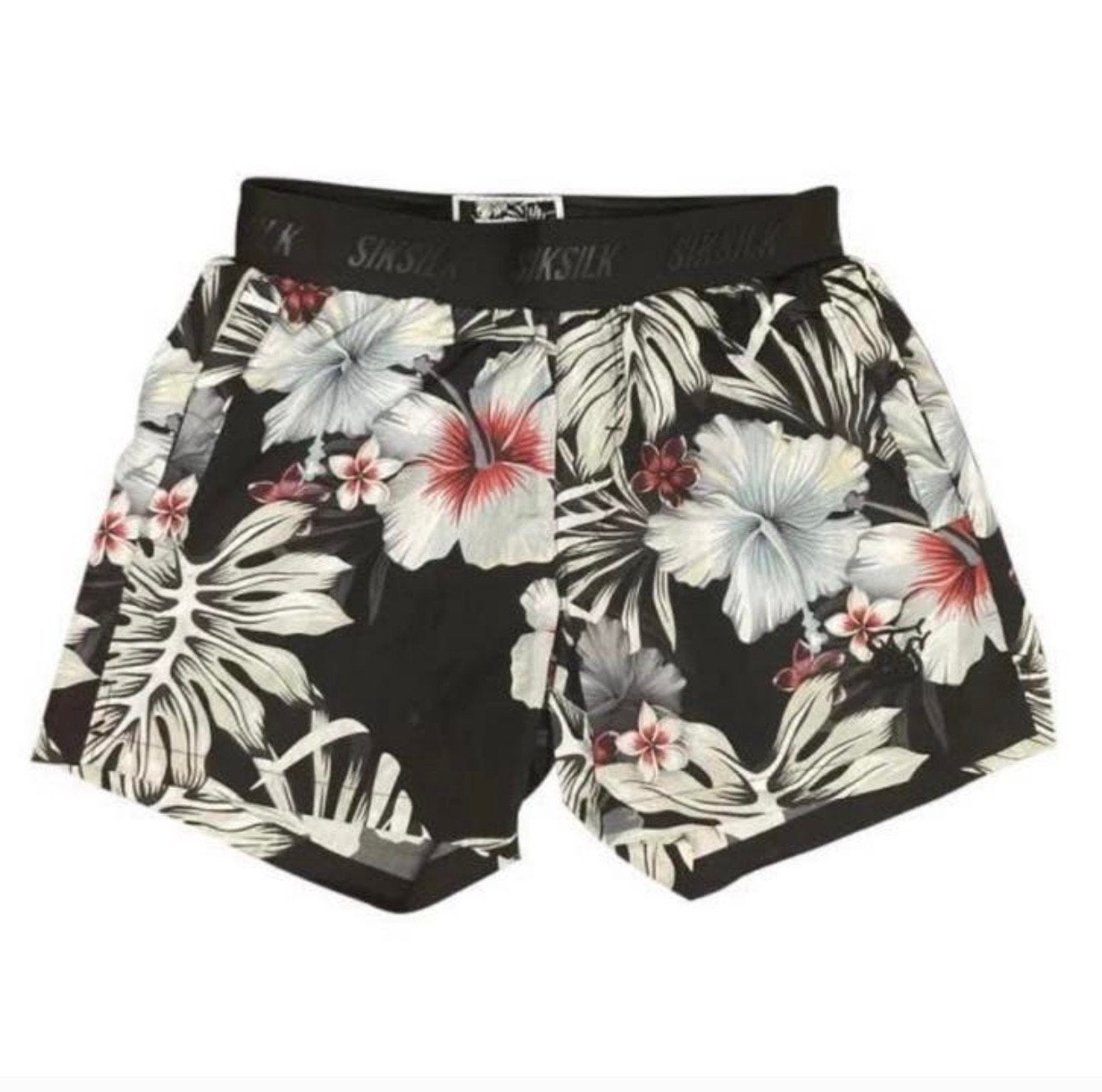 SikSilk Mens Standard Swim Shorts - mannen bloemen zwembroek, Zwart, Ophalen of Verzenden, H, H