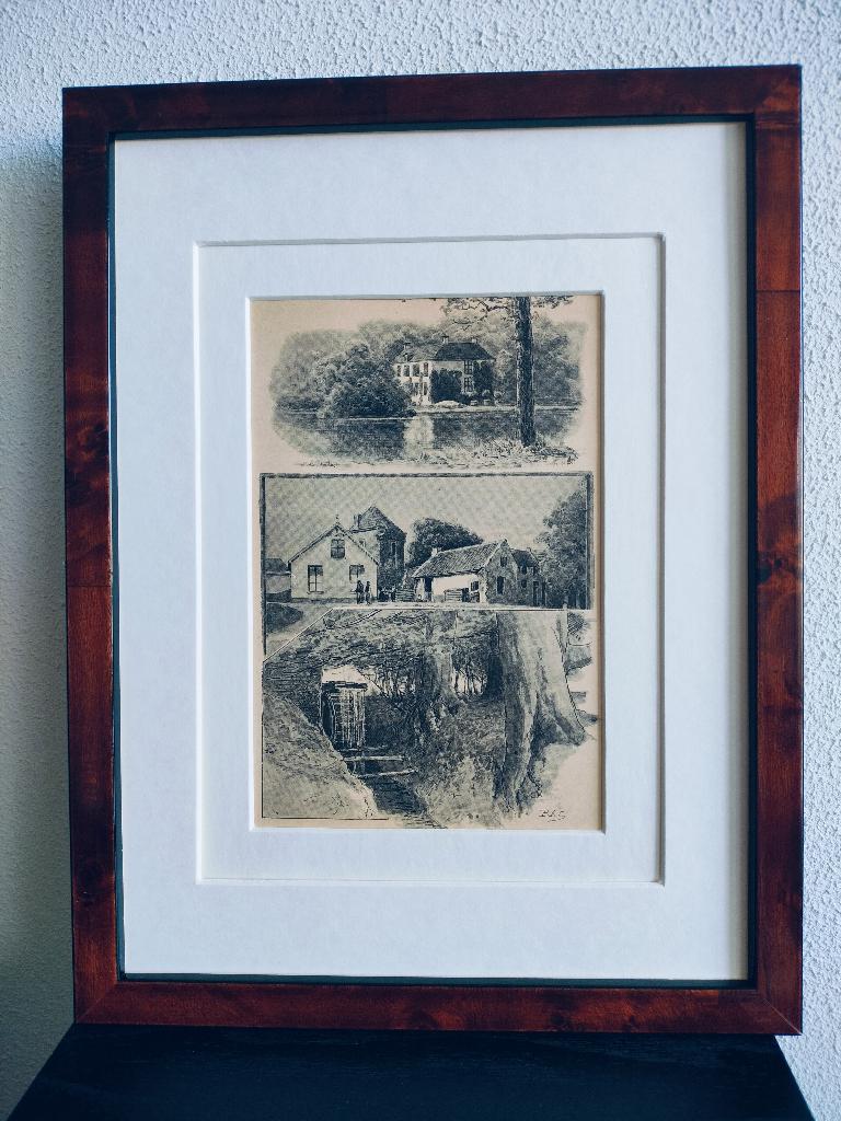 Craandijk Litho Hattem Molecaten Molen 1880 (93), Ophalen of Verzenden