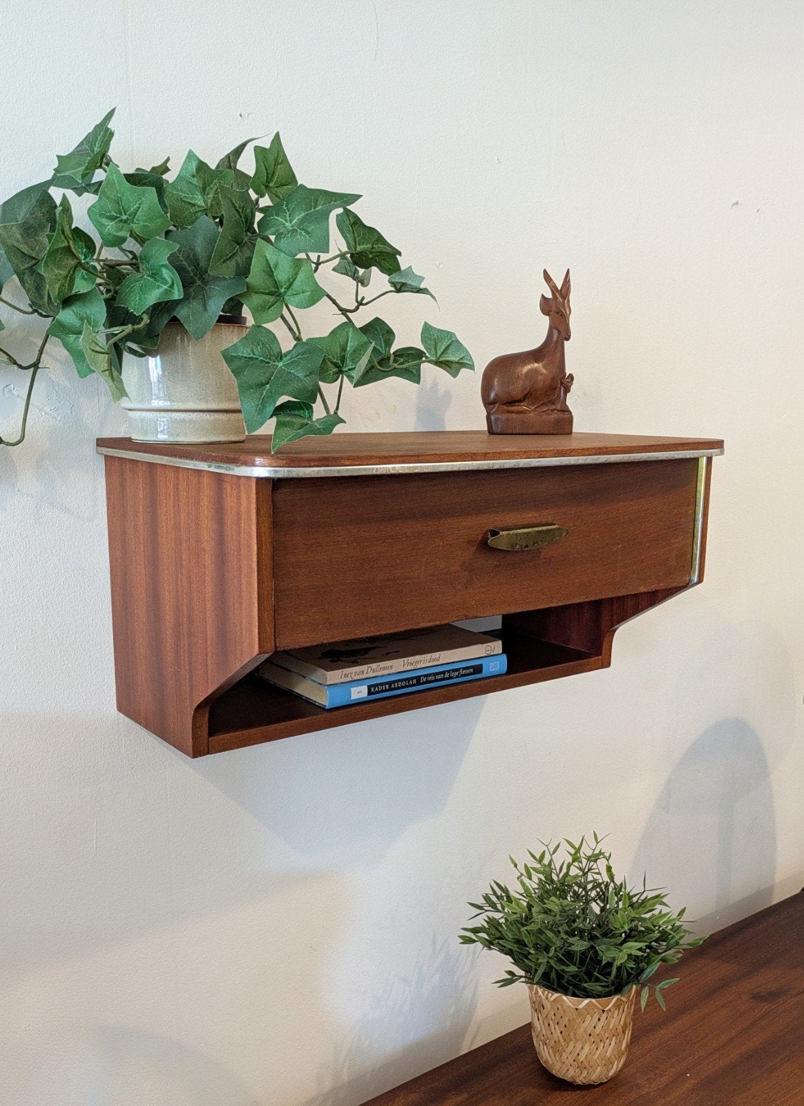 Vintage retro wandkastje, Ophalen, Minder dan 45 cm, ., .