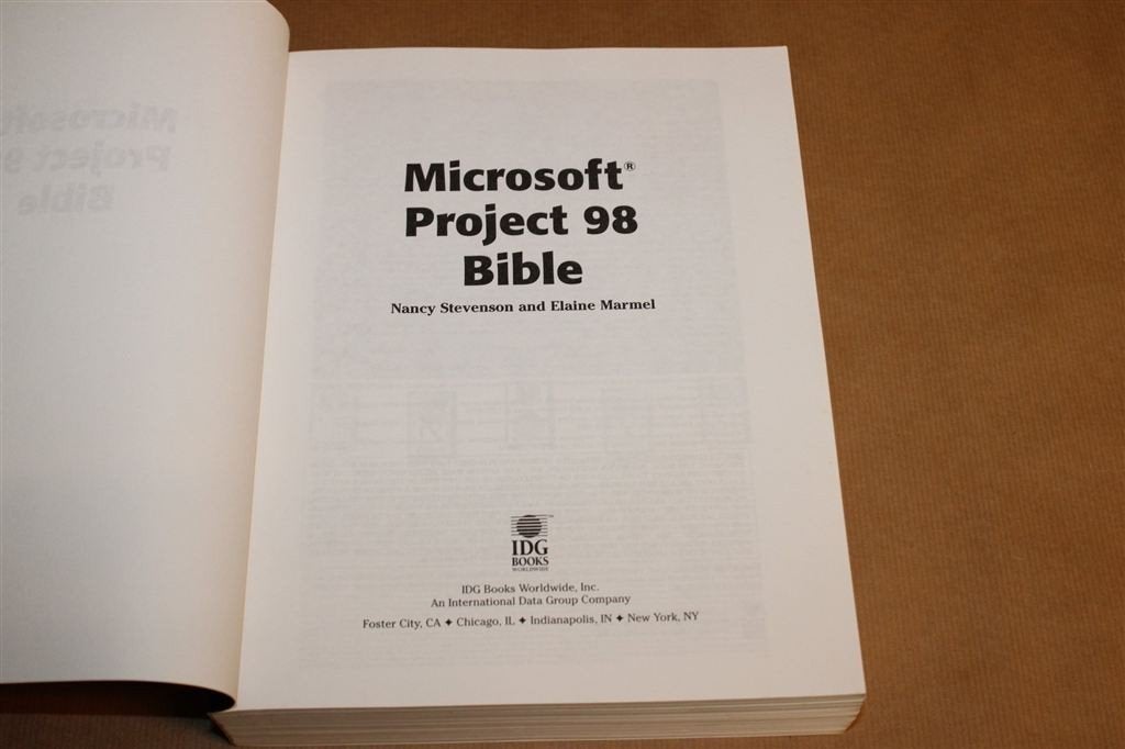 Microsoft Project 98 Bible — Handleiding, Engelstalig 1997, Boeken, Informatica en Computer, Ophalen of Verzenden, Gelezen, Internet of Webdesign