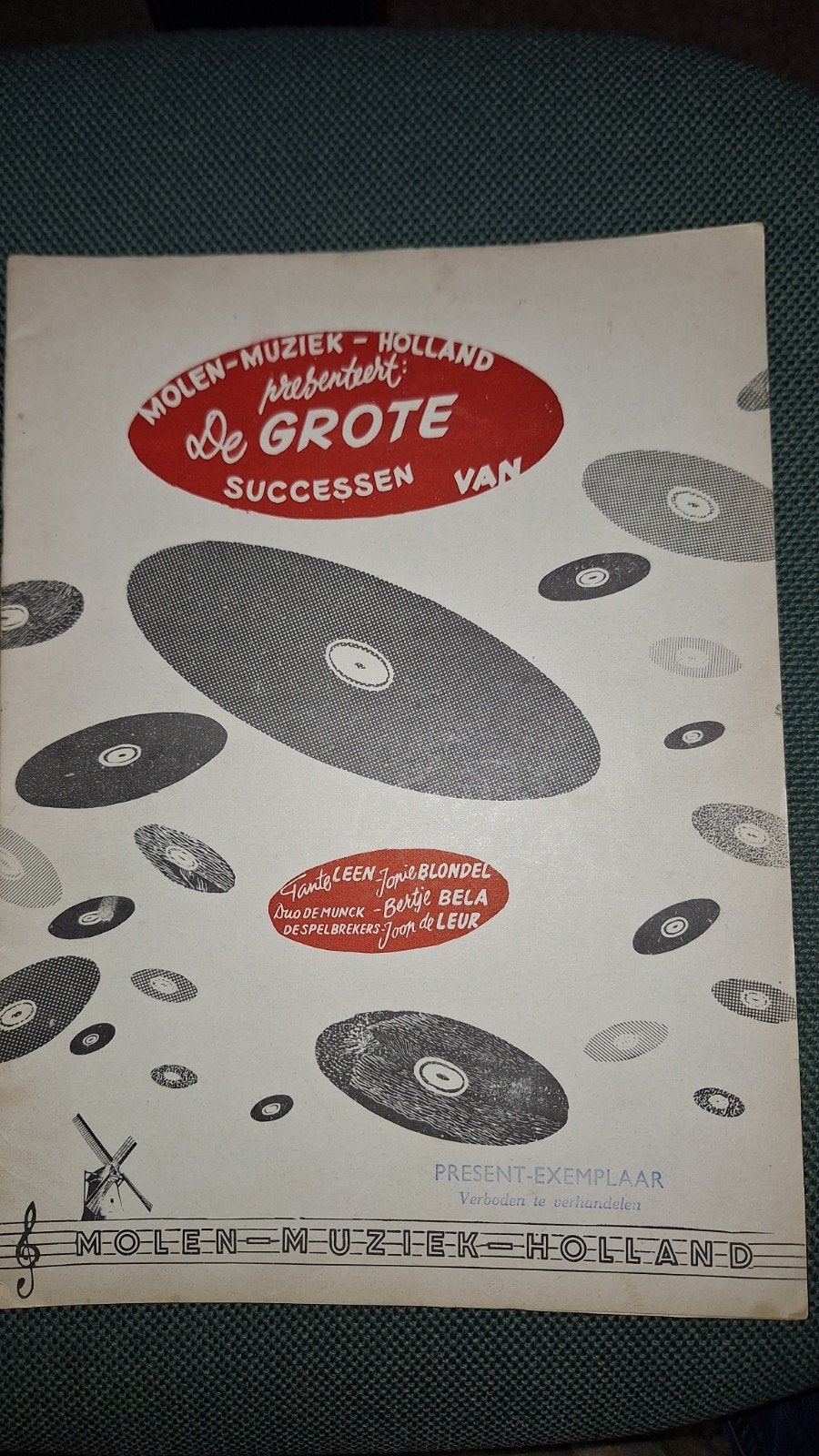 Molen-Muziek Holland - verzamelboek, Piano, Gebruikt, Overige genres, Overige soorten