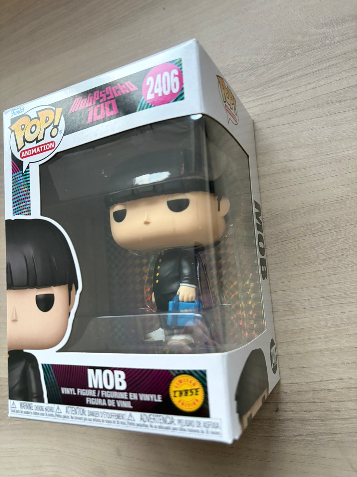 Funko Pop! Mob Psycho 100 Mob #2406 CHASE Vinyl Figure, Funko Europe, Ophalen of Verzenden, Zo goed als nieuw, 4th floor, 1 Queen Caroline St, London W6 9YN, Verenigd Koninkrijk