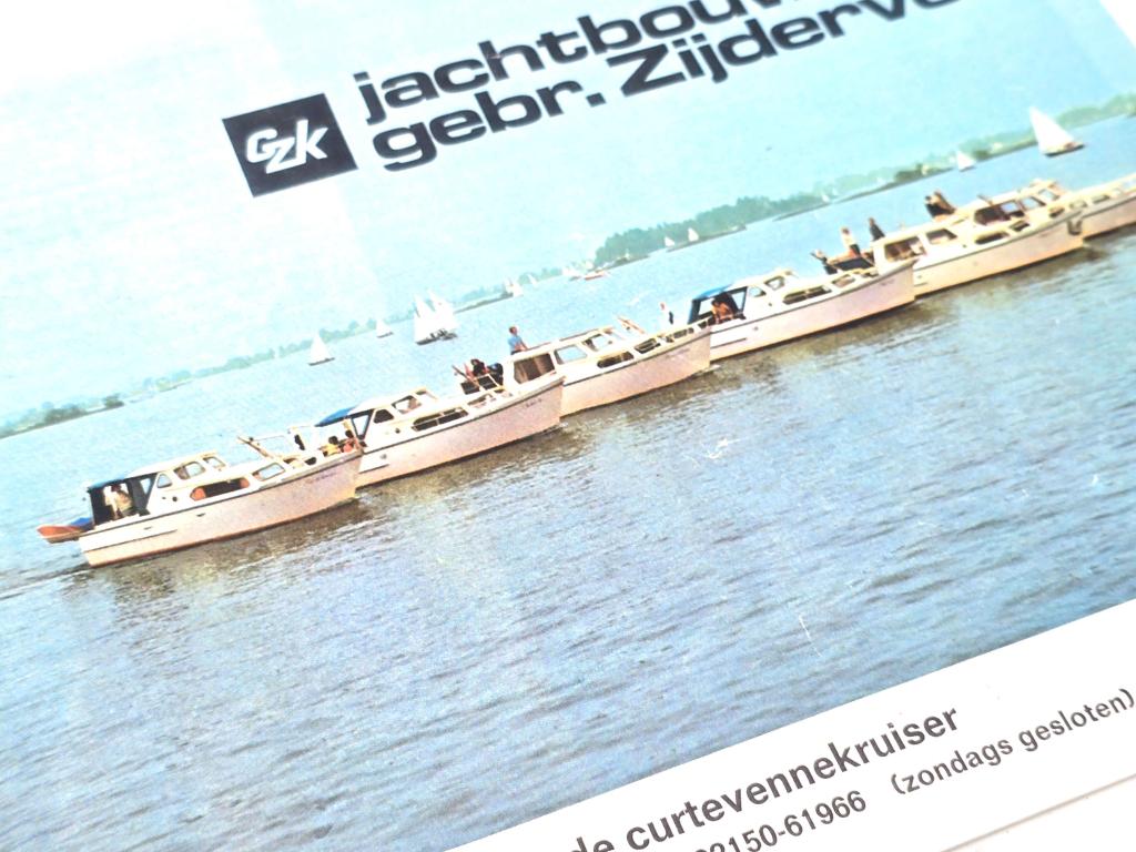 Folder CURTEVENNE kruisers / Jachtbouw gebr. Zijderveld, Niet ingevuld, Gebruikt, Overige typen, Niet ingevuld