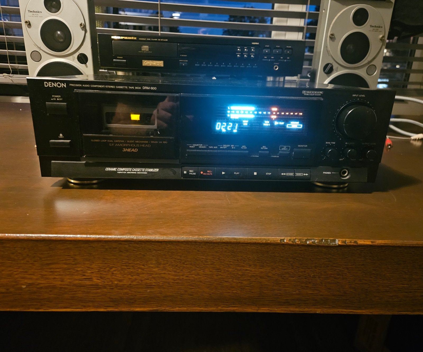 Denon DRM-800, Ophalen of Verzenden, Enkel, Denon, Tiptoetsen