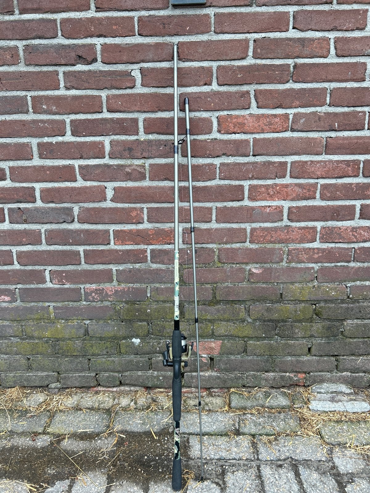 Mitchell Tanager Camo Werphengel met Molen, Watersport en Boten, Hengelsport | Algemeen, Ophalen, Gebruikt, Complete hengel