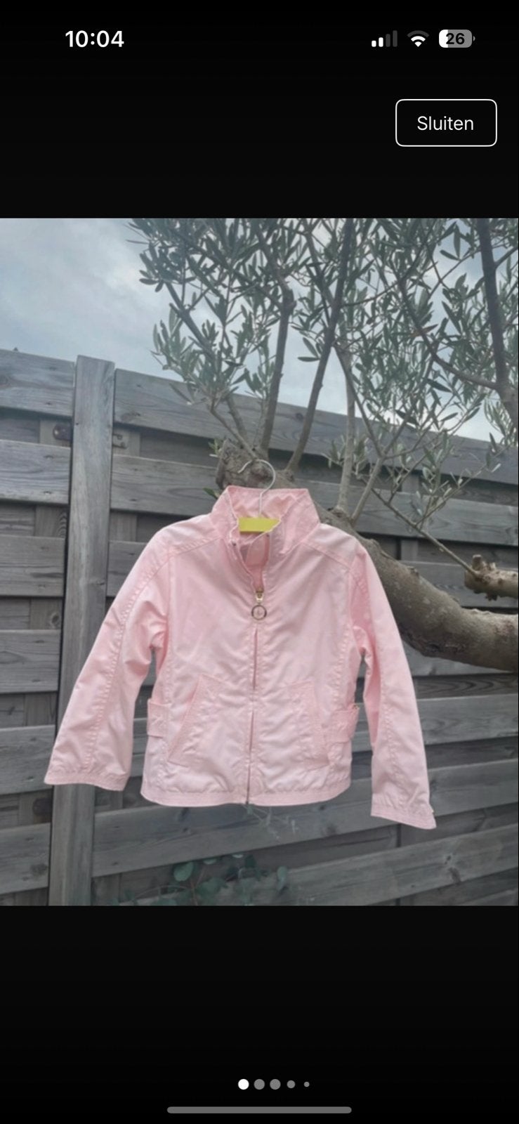 Moncler windjasje zacht roze maat 92, als nieuw, Ophalen of Verzenden, Zo goed als nieuw, Meisje, Jas