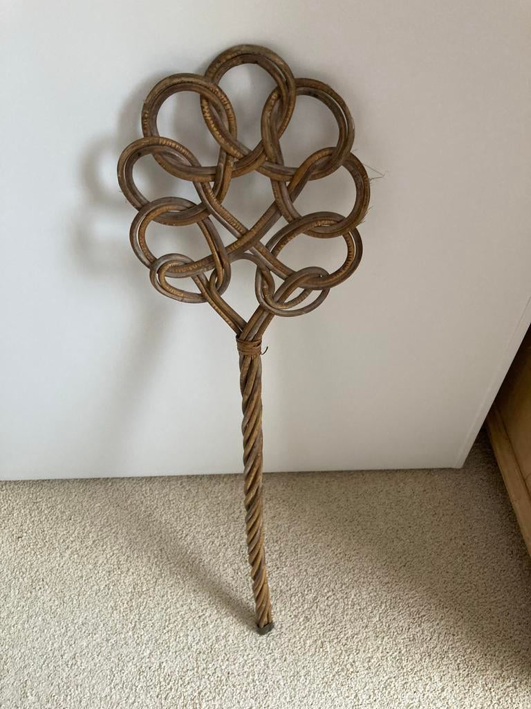 Oude originele mattenklopper - Vintage woondecoratie, Antiek en Kunst, Ophalen of Verzenden