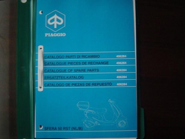 Piaggio Sfera 50 RST 1996 scooter parts list, Ophalen of Verzenden, Gebruikt