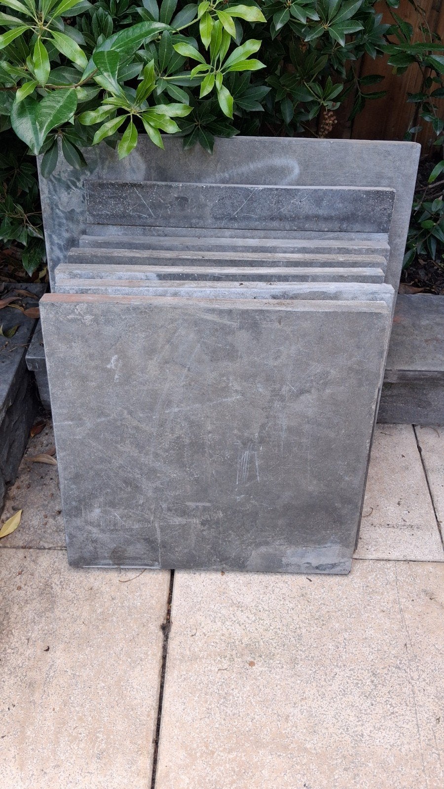 China blue hardstenen tegels, Tuin en Terras, Ophalen, Gebruikt, Hardsteen, Overige typen