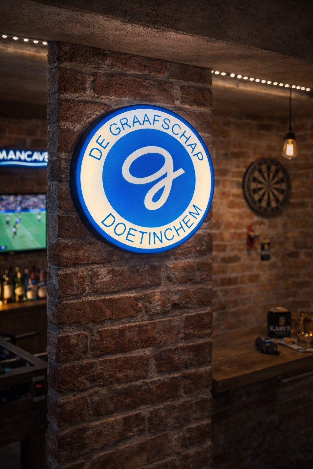 Nieuwe De Graafschap Doetinchem LED-lamp, Ophalen of Verzenden, Nieuw