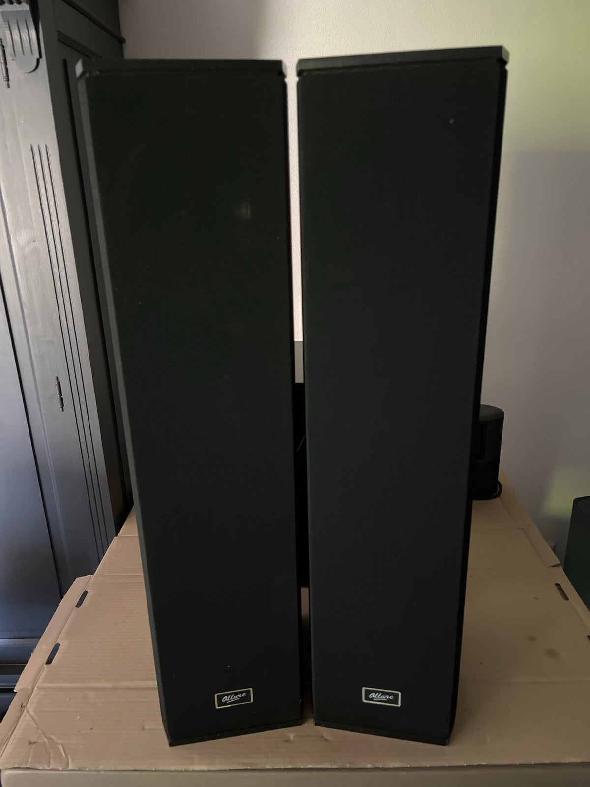 Allure Vloerstaande Luidsprekers - Zwart, Audio, Tv en Foto, Luidsprekers, Gebruikt, Vloerstaande luidspreker, Minder dan 60 watt