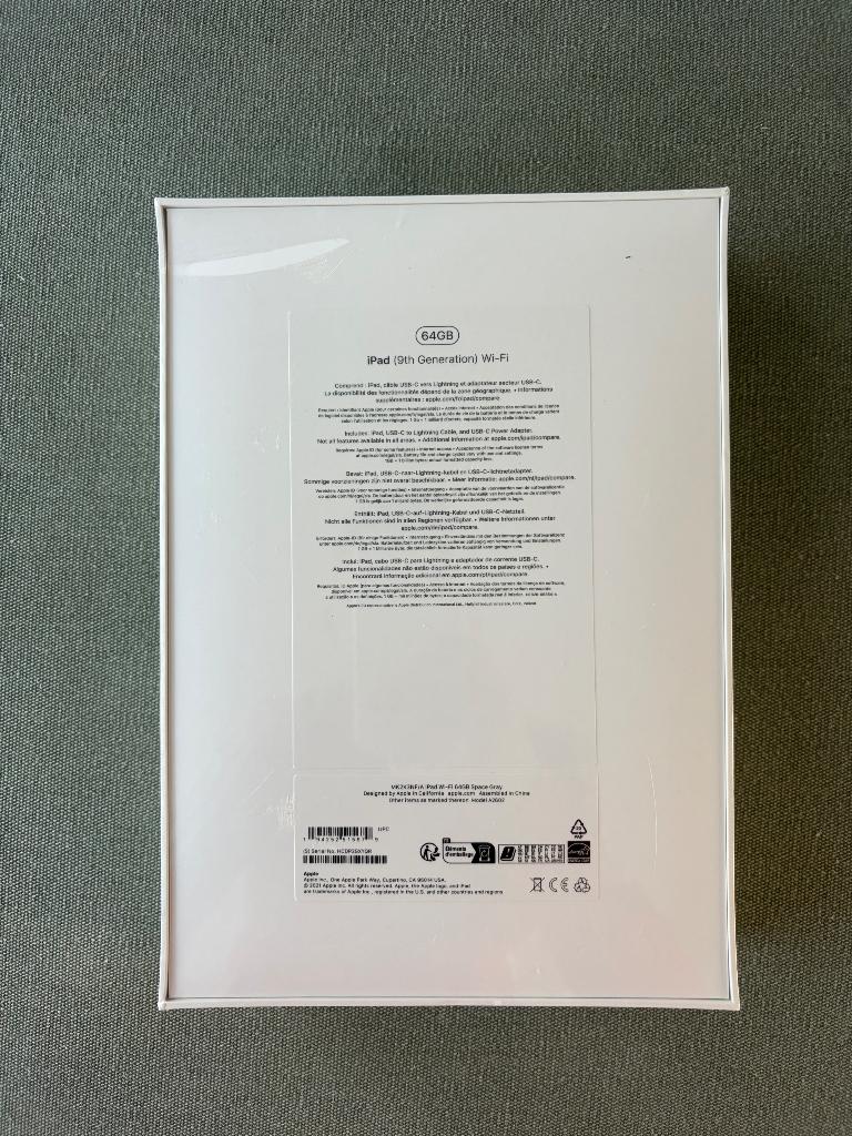 iPad 9e generatie – 64GB – Nieuw (geseald), Computers en Software, Apple iPads, Apple iPad, Nieuw, Wi-Fi, Ophalen