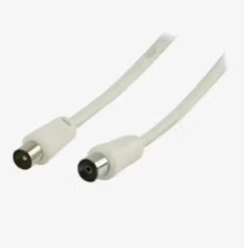 NIEUW! Valueline coax antenne kabel male/female 10 m €4,99, Ophalen of Verzenden, Nieuw, 5 tot 10 meter, Coaxiale kabel