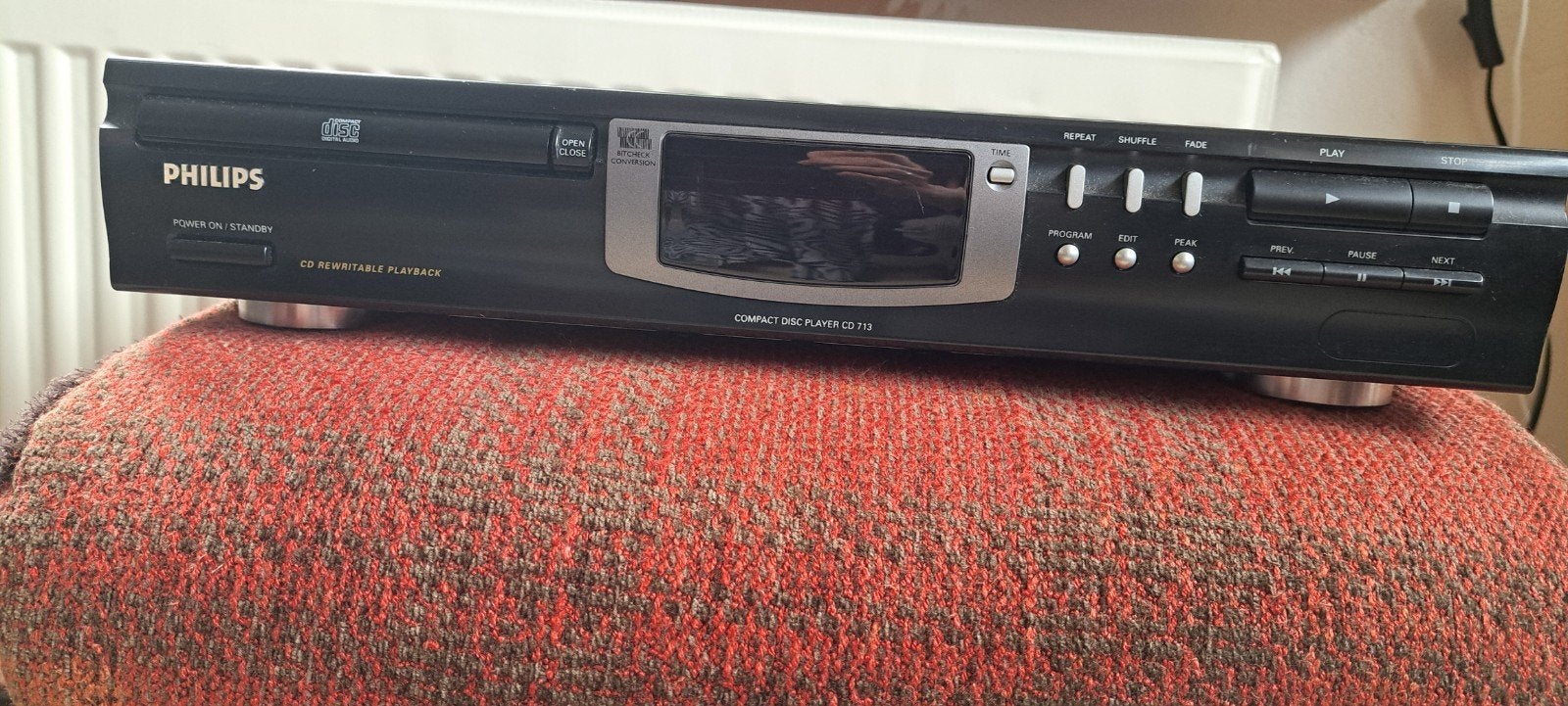 Philips CD Rewritable Speler - CD713, Ophalen of Verzenden, Gebruikt, Philips