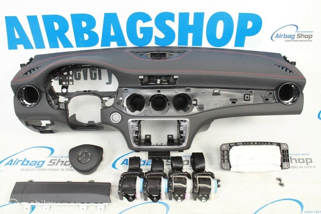 Airbag set - Dashboard AMG leer Mercedes CLA facelift, Auto-onderdelen, Gebruikt, Ophalen of Verzenden