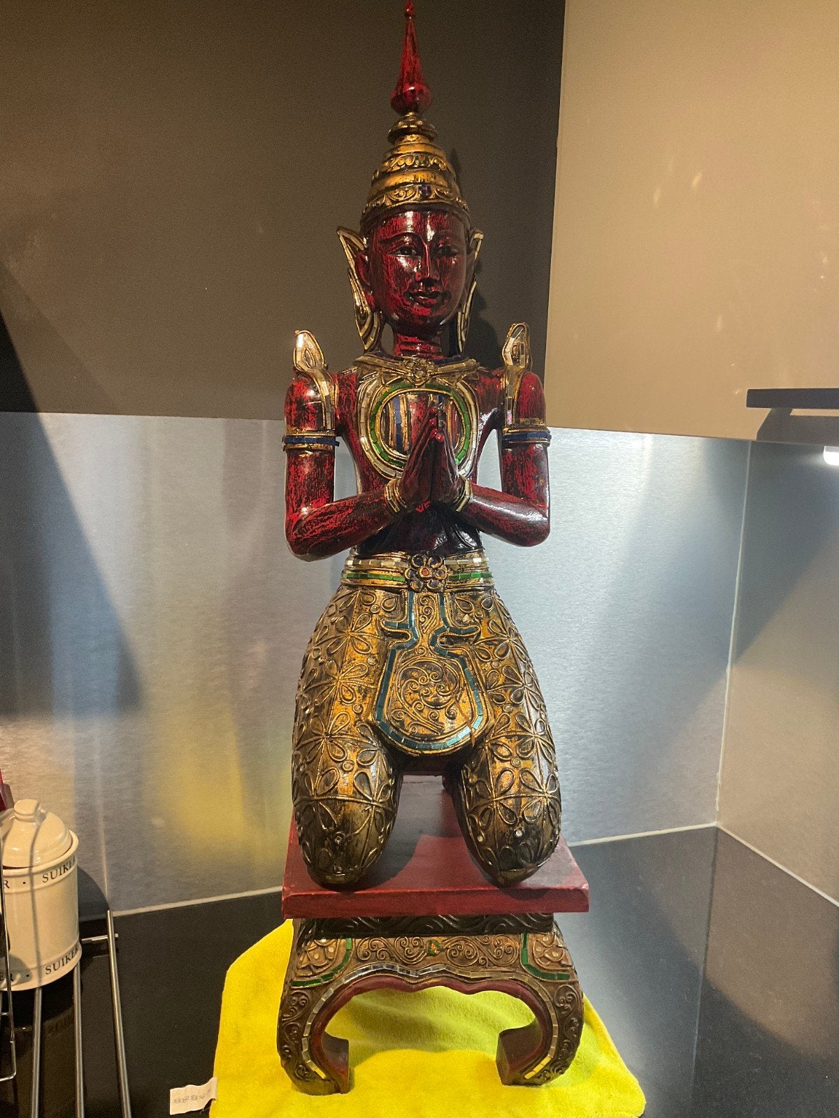 Beeld/Thaise Tempel wachter/Thepphanon, Ophalen, Zo goed als nieuw, Hout