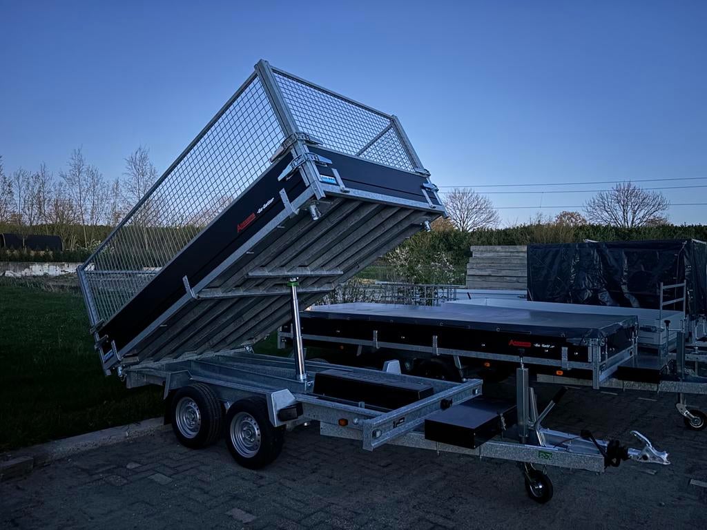 2026 Anssems KSX3000 3-zijdige elektrische kieper Go-getter, Auto diversen, Aanhangers en Bagagewagens, Ophalen, Zo goed als nieuw
