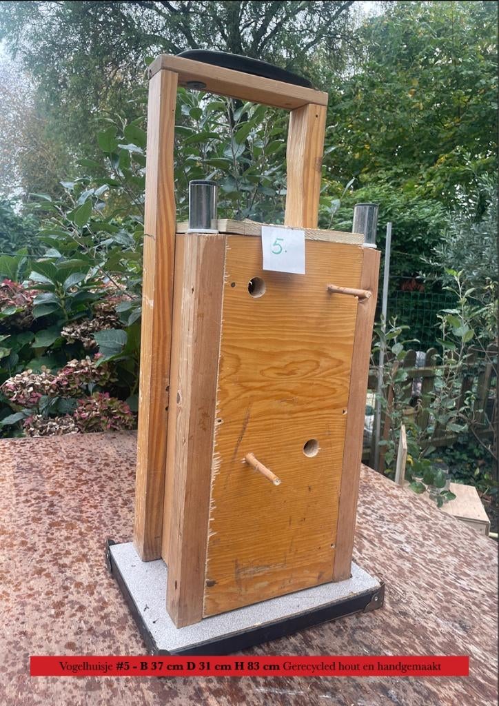 Handgemaakt vogelhuisje #5 - 37X31X83, Ophalen, Zo goed als nieuw