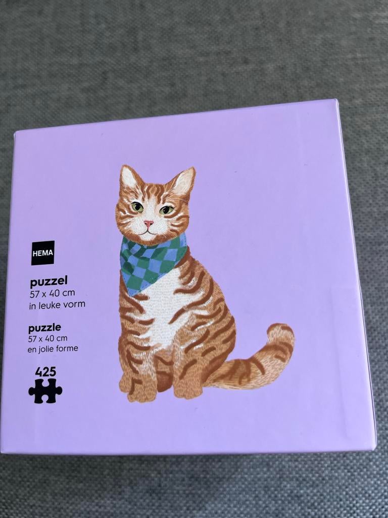 HEMA Kattenpuzzel 425 stukjes! NIEUW, Ophalen of Verzenden, Nieuw, Katten