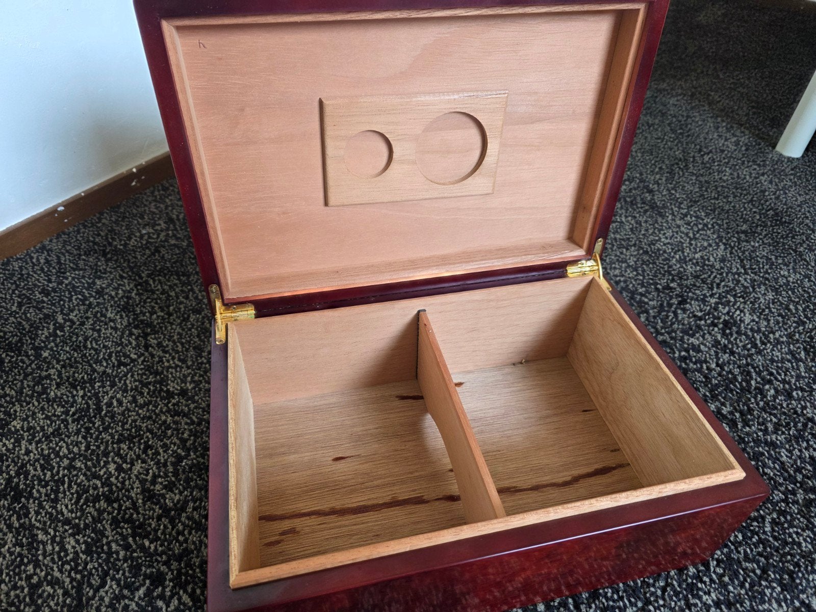 Luxe Humidor voor sigaren - Mahoniehouten afwerking, Ophalen, Gebruikt, Overige typen