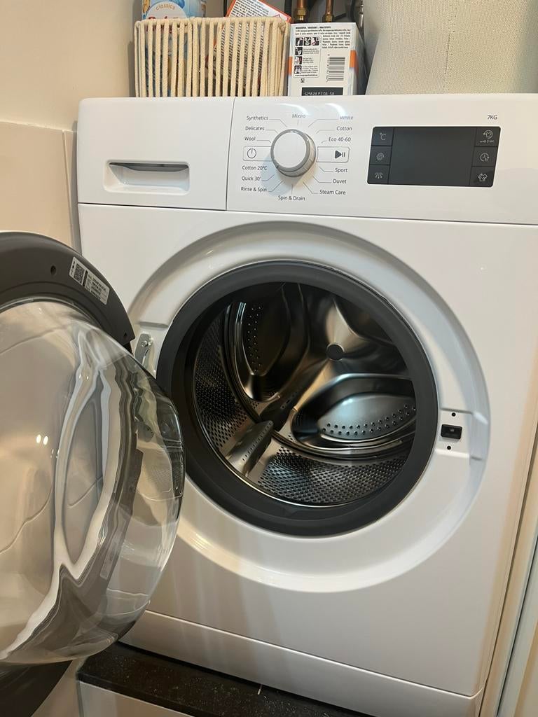 UDDARP wasmachine 7 kg IKEA 300, Witgoed en Apparatuur, Wasmachines, Zo goed als nieuw, 85 tot 90 cm, 1200 tot 1600 toeren, Ophalen