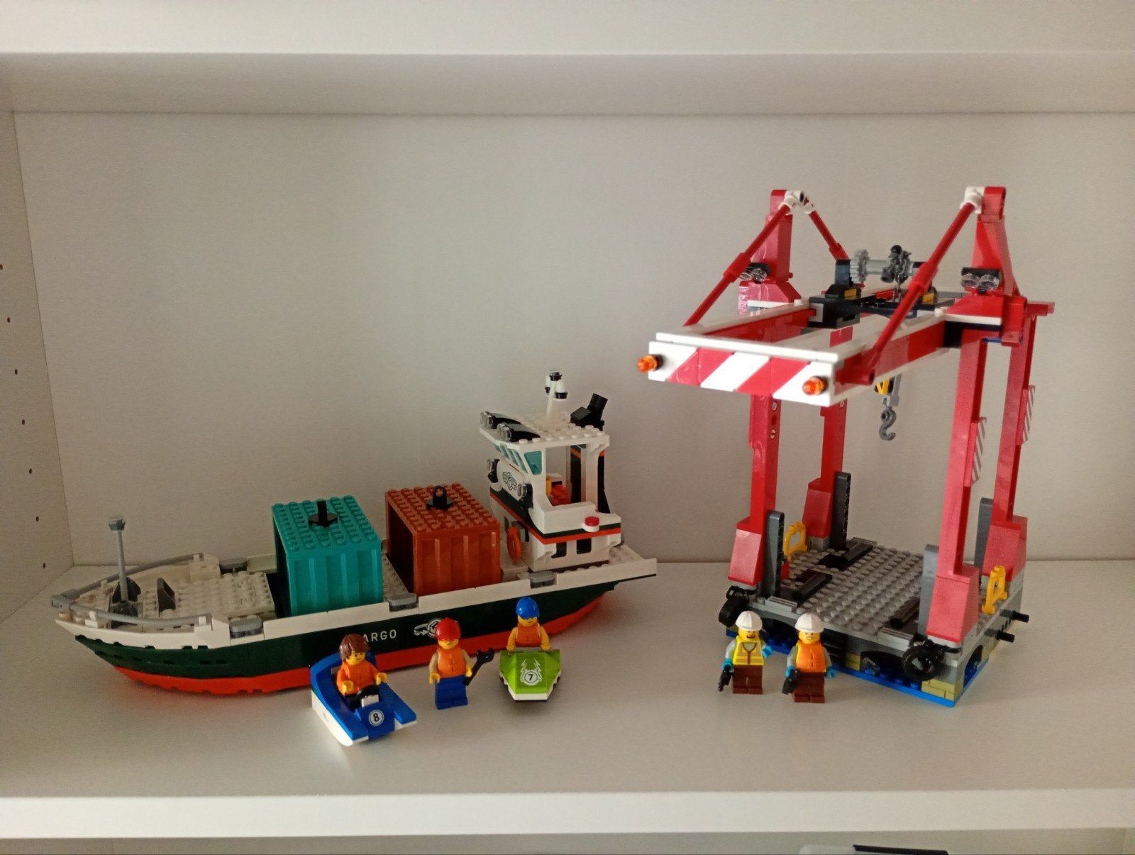 Lego 60422 Haven met vrachtschip - niet compleet, Inclusief minifiguren, Lego, Ophalen of Verzenden, Complete set