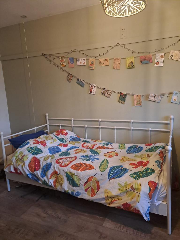 eenpersoonsbed IKEA, Huis en Inrichting, Slaapkamer | Bedden, Ophalen, Gebruikt, 90 cm, Eenpersoons