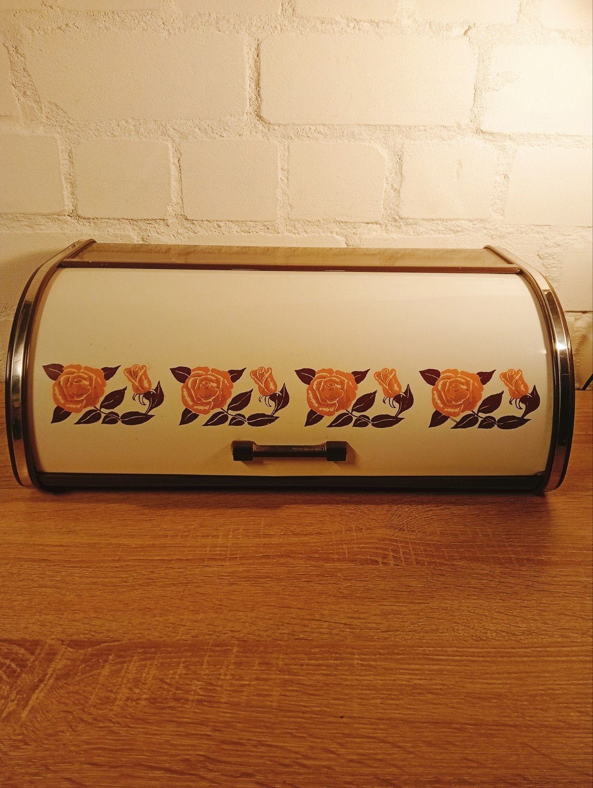 Vintage Brabantia Broodtrommel – Jaren 70 Retro met Oranje R, Ophalen of Verzenden, Huis en Inrichting