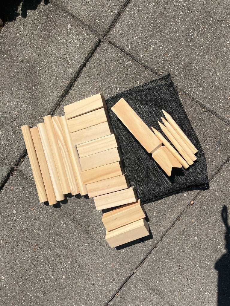 Kubb spel zo goed als nieuw, Ophalen of Verzenden, Zo goed als nieuw