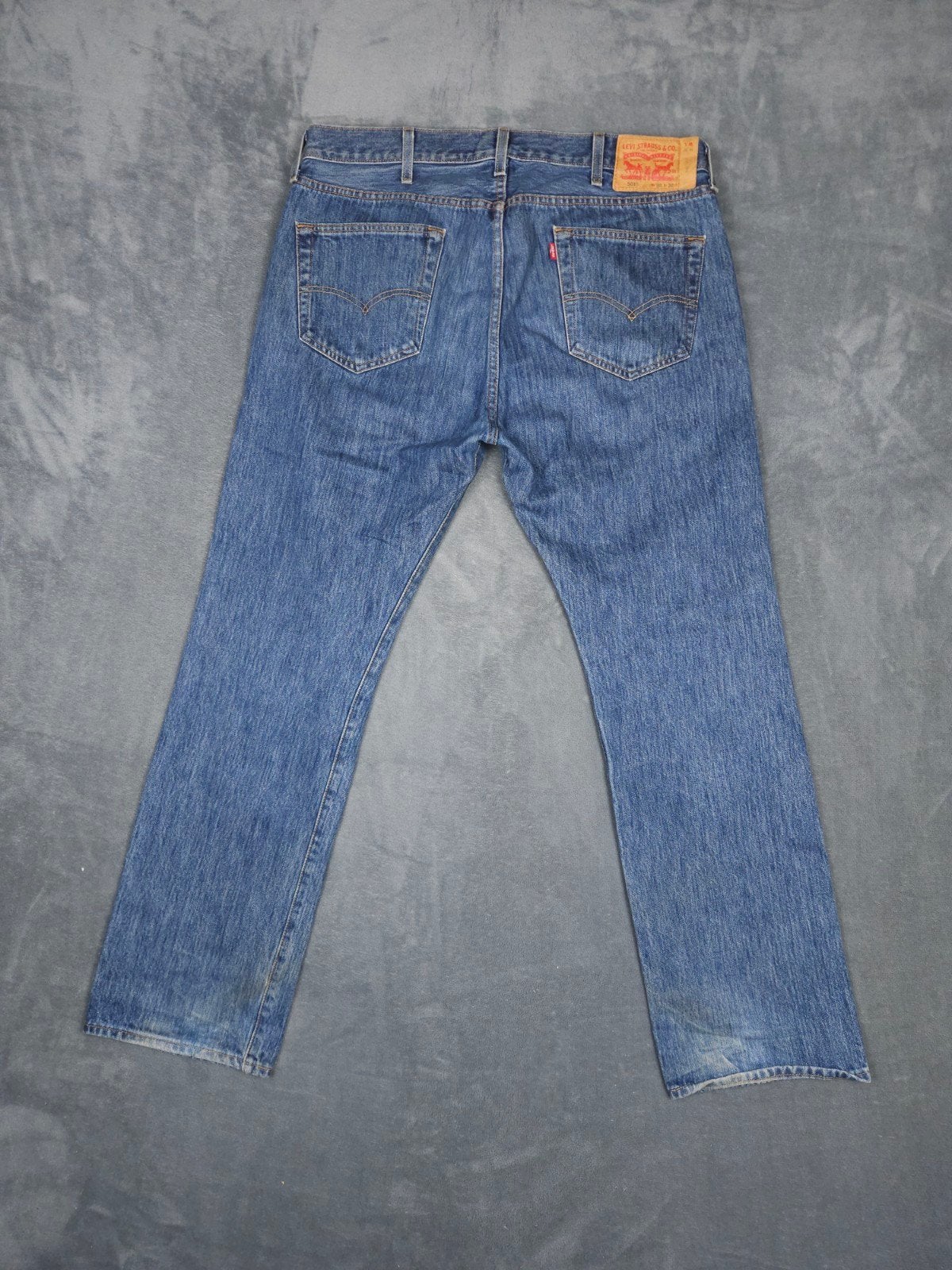 Levis 501 Broek W38 L32 Straight Spijkerbroek Blauw Jeans., W36 - W38 (confectie 52/54), ., Zo goed als nieuw, .