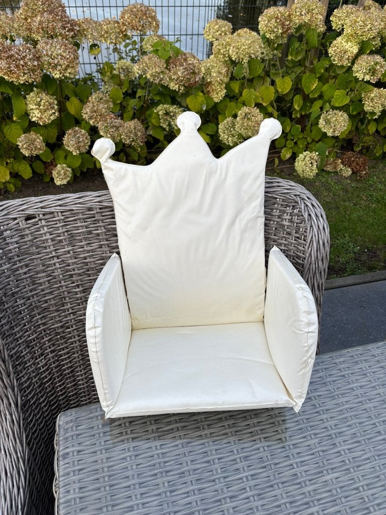Stoelverkleiner - zitje kinderstoel - kroontje creme, Kinderen en Baby's, Ophalen, Zo goed als nieuw, Overige typen, Stoelverkleiner