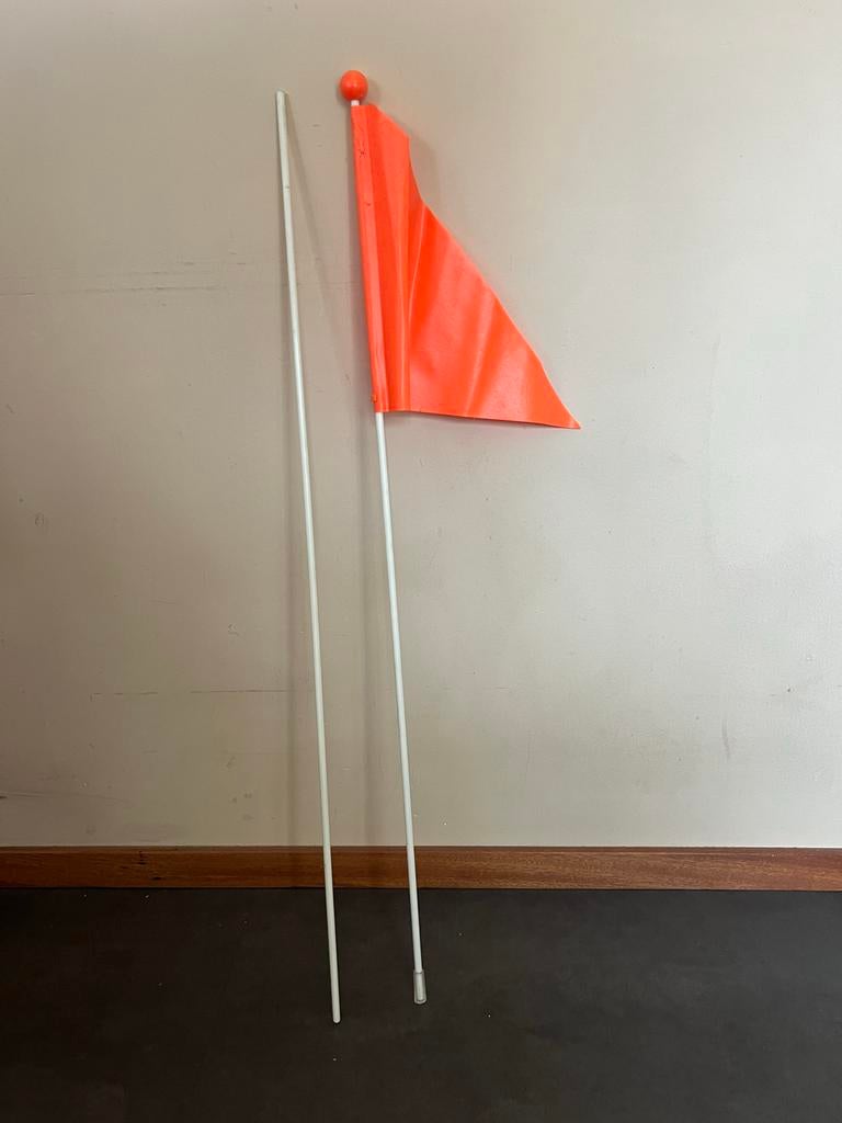 Oranje fietsvlag voor extra zichtbaarheid, Ophalen of Verzenden, Zo goed als nieuw
