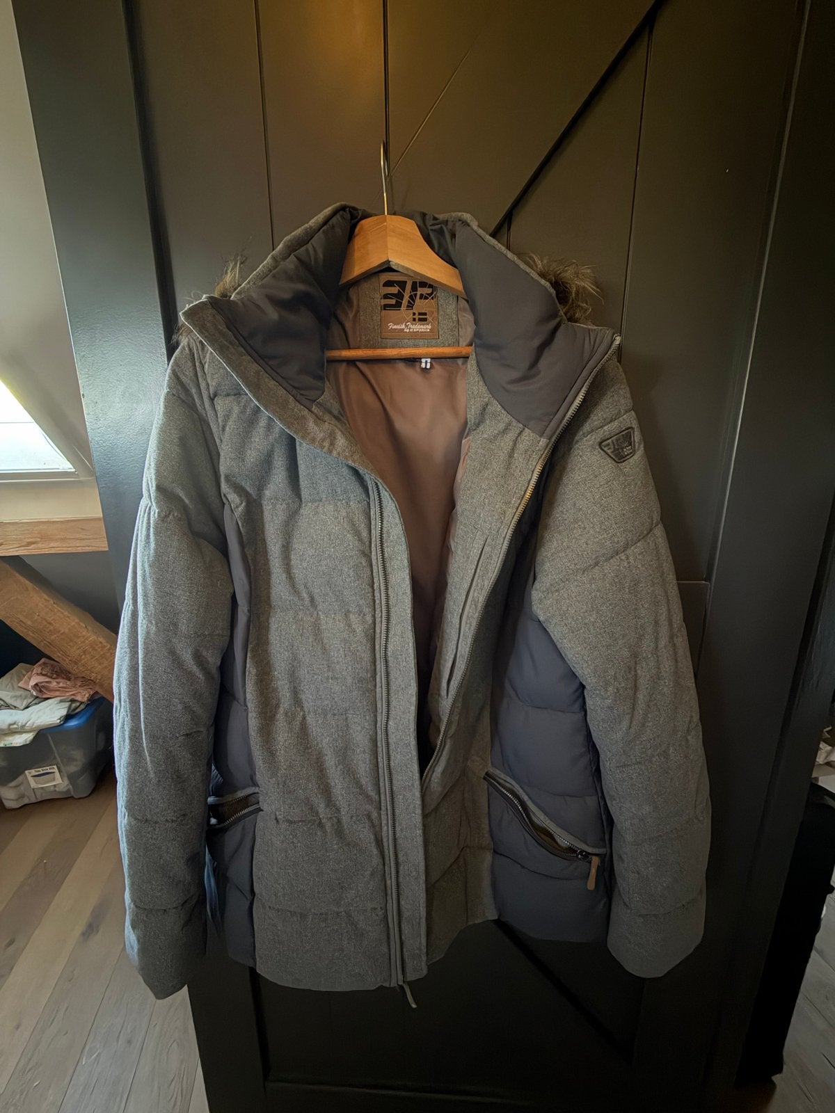 Icepeak (Finnisch Trademark) winter(ski)jas, Maat 46, Verzenden, Zo goed als nieuw, Maat 46/48 (XL) of groter, Grijs