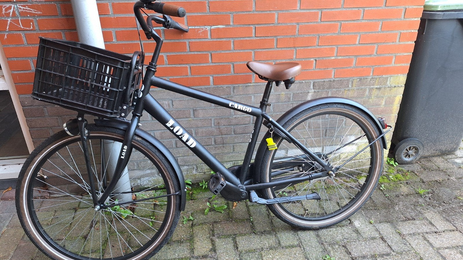 Knappe zwarte jongensfiets, 10 tot 12 jaar, Fietsen en Brommers, Gebruikt, Goederen, Trommelrem, Ophalen