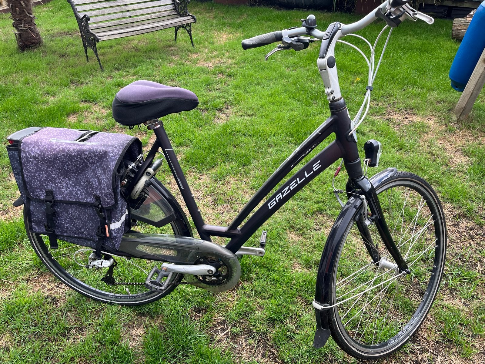 Gazelle Fuente Xtra Damesfiets, Fietsen en Brommers, Fietsen | Dames | Damesfietsen, Gebruikt, Velgrem, Versnellingen, Gazelle