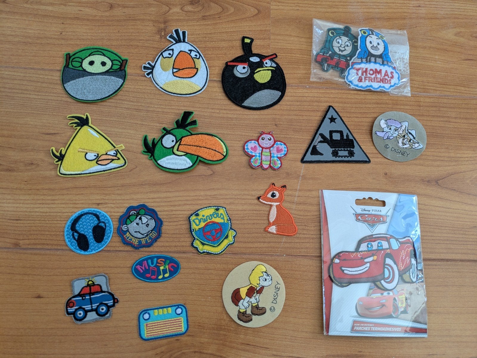 Strijkapplicaties o.a. Thomas de Trein, Angry Birds & Cars, Ophalen of Verzenden, Gebruikt, Jongen of Meisje