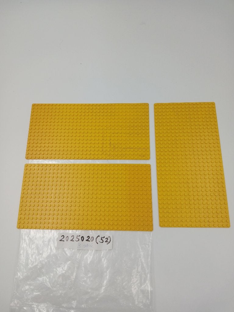 3 gele lego bodemplaten, Kinderen en Baby's, Speelgoed | Duplo en Lego, Gebruikt, Overige thema's, Lego, Ophalen of Verzenden