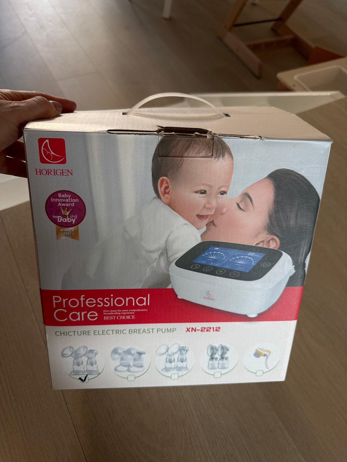 Horigen Professional Care Chicture Elektrische Borstkolf, Ophalen of Verzenden, Gebruikt