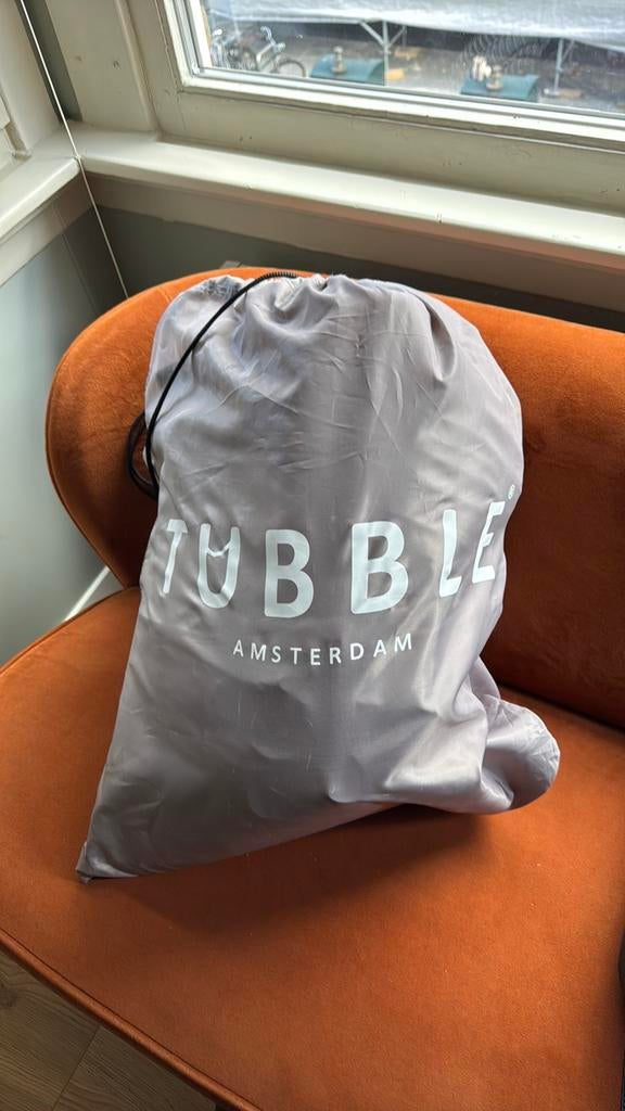 Tubble Royale taupe opblaasbad, Ophalen, Zo goed als nieuw, Afdekzeil, Opblaasbaar